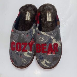 Dearfoams Faux Fur Slippers Unisex Size Men’s 7-8 Women’s 9-10